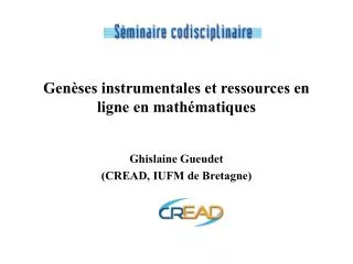 gen ses instrumentales et ressources en ligne en math matiques