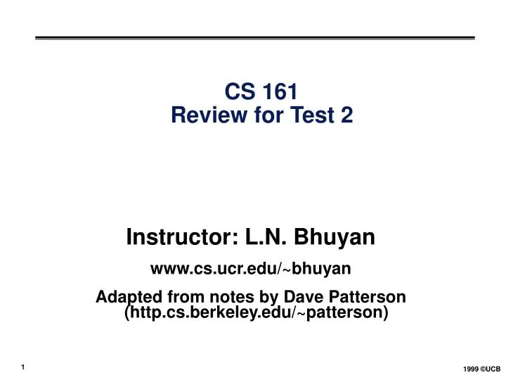 cs 161 review for test 2