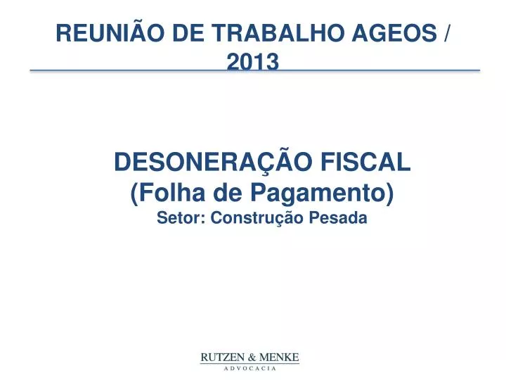 reuni o de trabalho ageos 2013