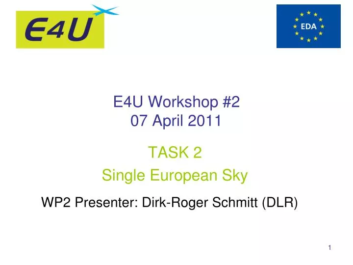 e4u workshop 2 07 april 2011