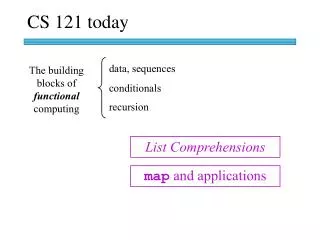 The building blocks of functional computing