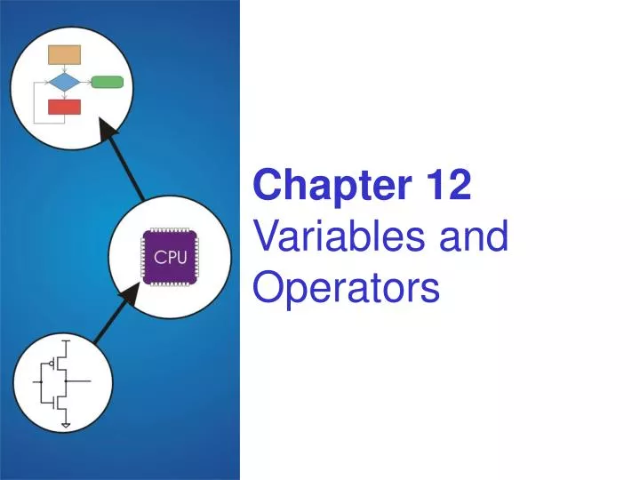 chapter 12 variables and operators