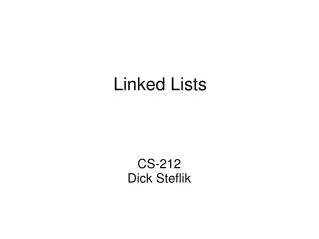 Linked Lists