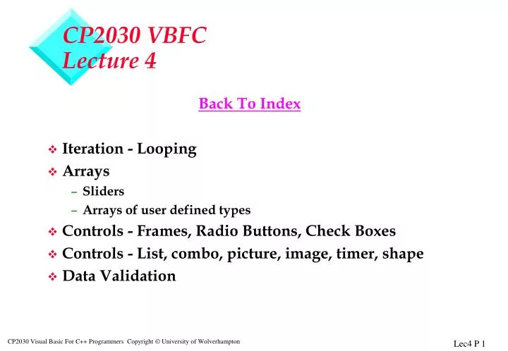 cp2030 vbfc lecture 4