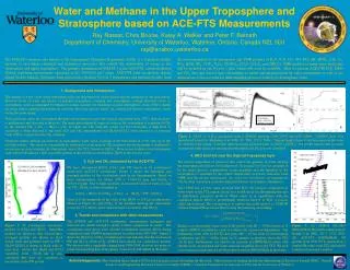 Water and Methane in the Upper Troposphere and Stratosphere based on ACE-FTS Measurements