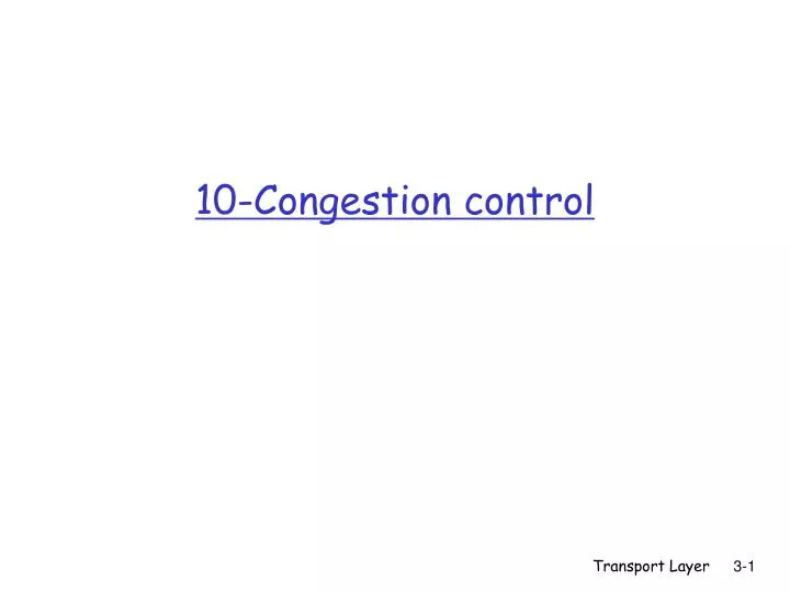 10 congestion control