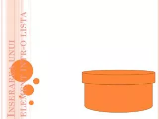 inserarea unui element intr o lista