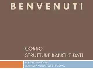 corso strutture banche dati