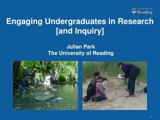 Engaging Undergraduates in Research [and Inquiry]