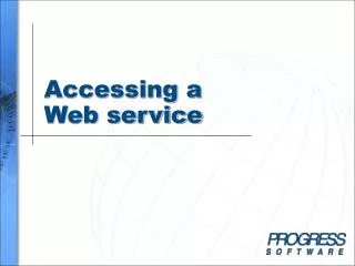 Accessing a Web service