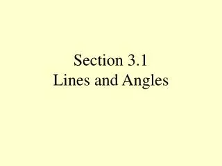 section 3 1 lines and angles
