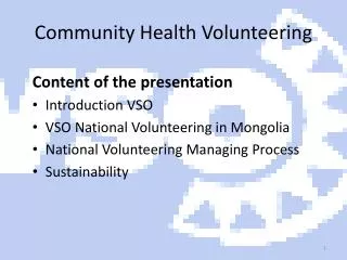 Community Health Volunteering