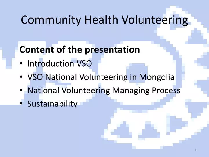community health volunteering