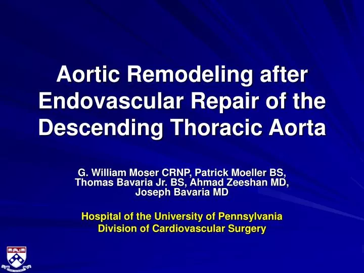 aortic remodeling after endovascular repair of the descending thoracic aorta