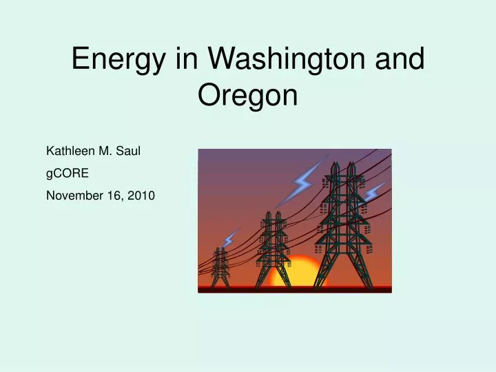 energy in washington and oregon