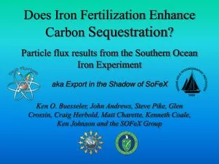 Does Iron Fertilization Enhance Carbon Sequestration ?