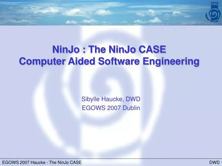 ninjo the ninjo case computer aided software engineering