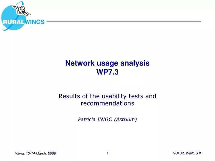network usage analysis wp7 3