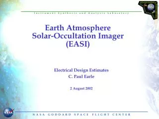 Earth Atmosphere Solar-Occultation Imager (EASI)