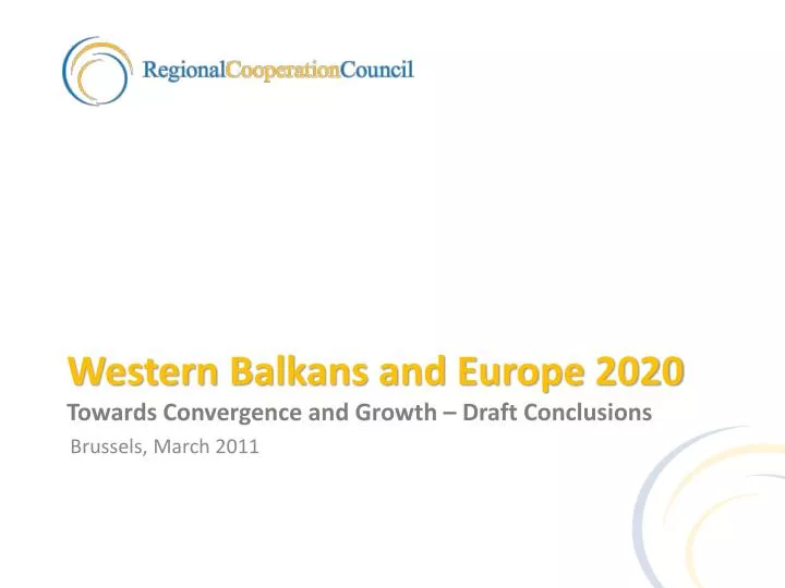 western balkans and europe 2020 towards convergence and growth draft conclusions