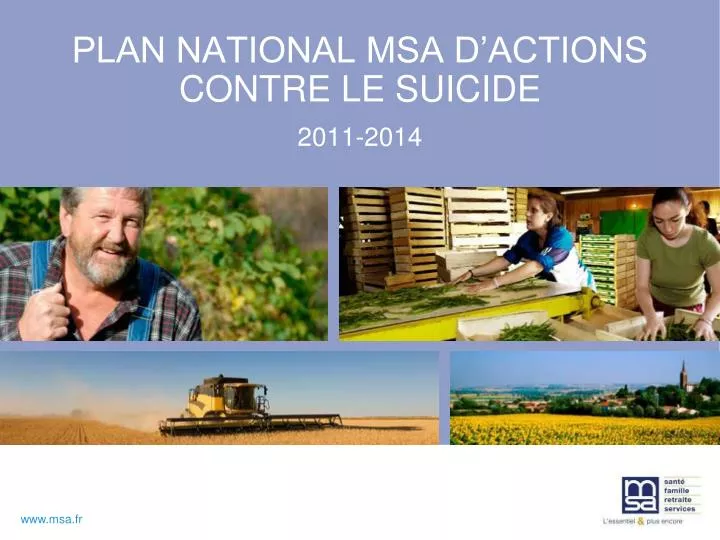 plan national msa d actions contre le suicide