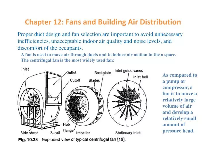 chapter 12 fans and building air distribution