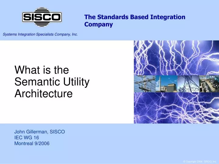 what is the semantic utility architecture