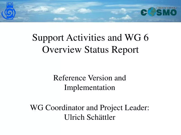 reference version and implementation wg coordinator and project leader ulrich sch ttler