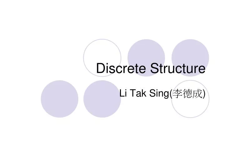 discrete structure