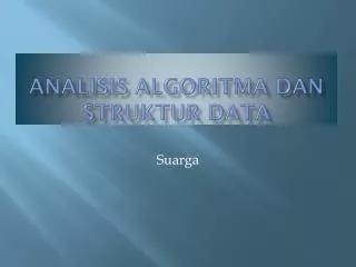 analisis algoritma dan struktur data