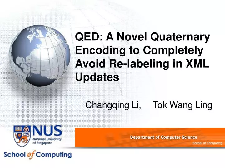 qed a novel quaternary encoding to completely avoid re labeling in xml updates