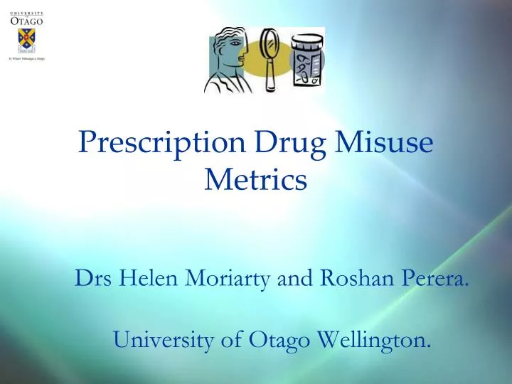 prescription drug misuse metrics