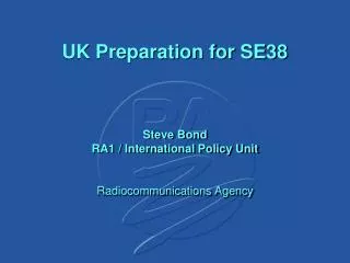 UK Preparation for SE38