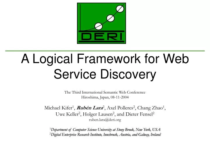 a logical framework for web service discovery