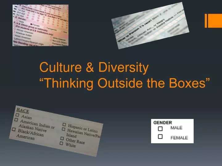 culture diversity thinking outside the boxes