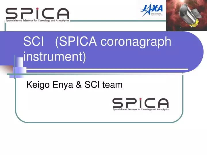 sci spica coronagraph instrument