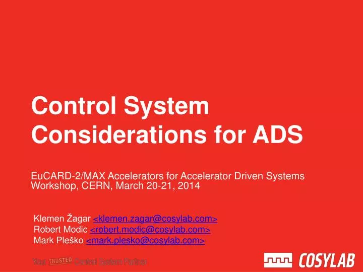 eucard 2 max accelerators for accelerator driven systems workshop cern march 20 21 2014