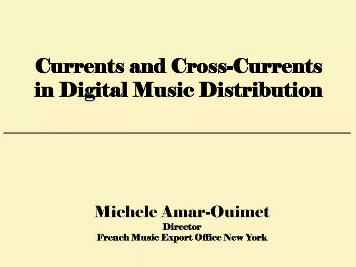 michele amar ouimet director french music export office new york