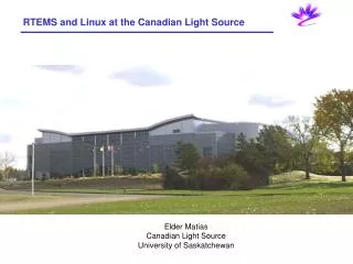 RTEMS and Linux at the Canadian Light Source