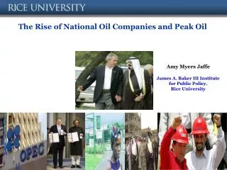 The Rise of National Oil Companies and Peak Oil