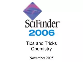 Tips and Tricks Chemistry