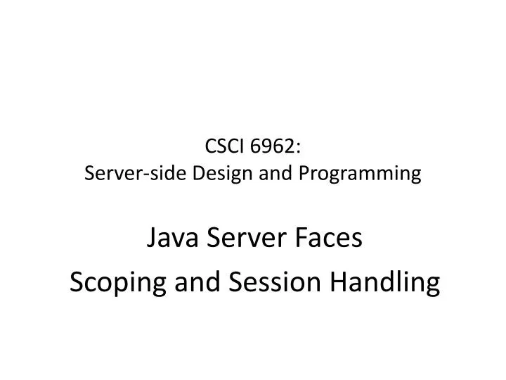 csci 6962 server side design and programming