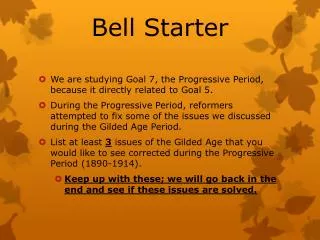 Bell Starter