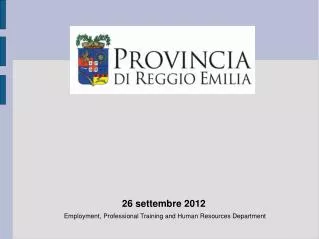 Employment, Professional Training and Human Resources Department