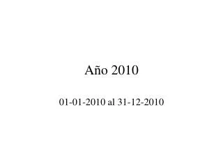 a o 2010