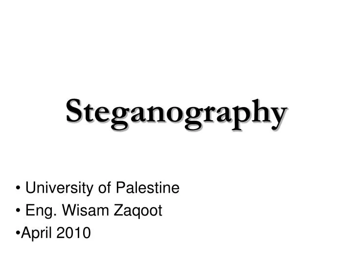 university of palestine eng wisam zaqoot april 2010