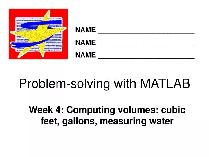 problem solving with matlab