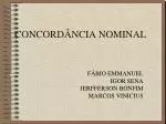 CONCORDÂNCIA NOMINAL - slide 1