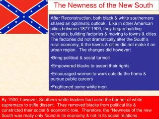 The Newness of the New South