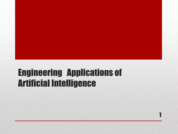 engineering applications of artificial intelligence